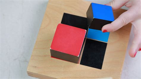 Montessori Sensorial Materials Binomial Cube Montessori Academy