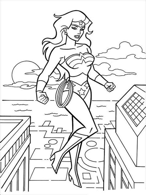 Wonder Woman Coloring Pages Free Printable Wonder Woman