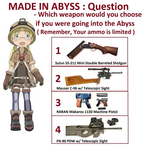 Jmantime On Twitter Made In Abyss Question N Which Weapon Would