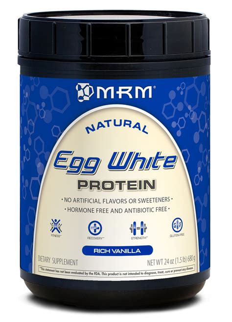 Mrm Egg White Protein Powder Rich Vanilla 23g Protein 15 Lb