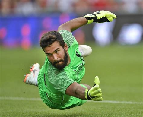 Alisson Liverpool Goalkeeper Makes Debut Against Napoli After Record Breaking Move Daily Star