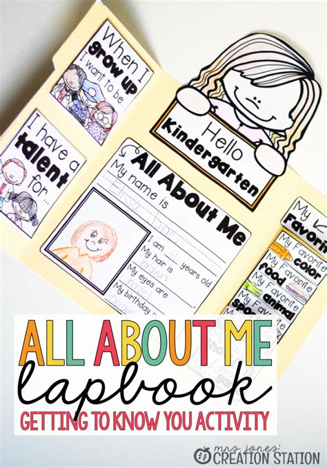 All about me book template: All About Me Activity - Mrs. Jones Creation Station