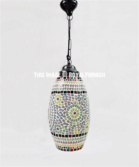 Mosaic Glass Ceiling Hanging Turkish Pendant Light Lamp Royalfurnish Com