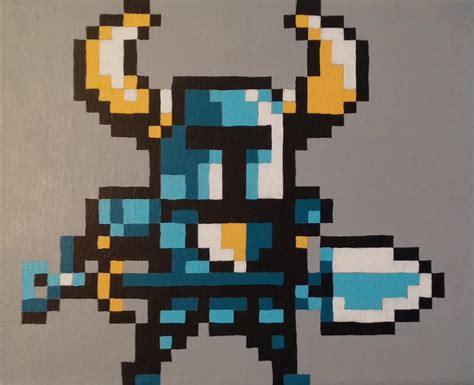 Shovel Knight Pixel Painting By Pixelbuddy On Deviantart