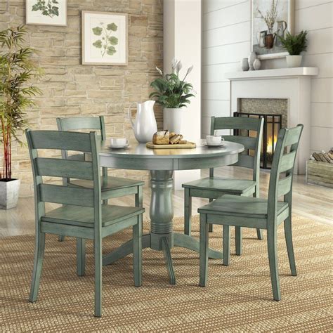 Even small spaces deserve a designated dining area, which is exactly where dinette sets for small spaces come into play. Weston Home Lexington 5 Piece Round Dining Table Set with ...