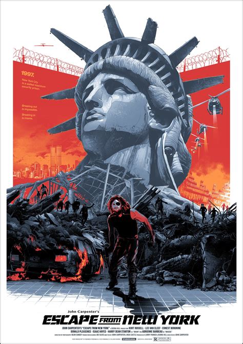 Escape From New York Action Artwork Movie Poster Etsy In 2021 Movie