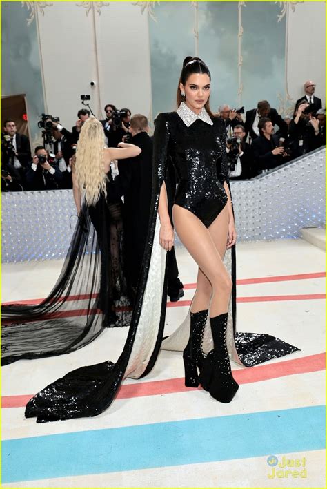 Full Sized Photo Of Kendall Kylie Jenner Show Some Leg At Met Gala 2023 20 Kendall And Kylie
