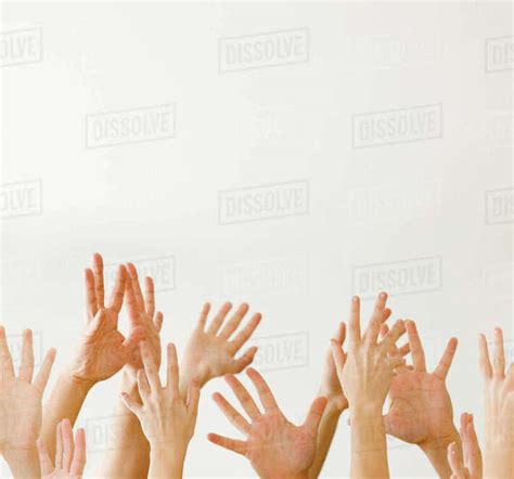 Assorted Hands Reaching Up Stock Photo Dissolve