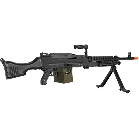 Lancer Tactical Full Metal M240 Airsoft Aeg Squad Automatic Machine Gun