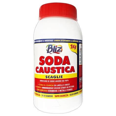 Soda Caustica 1 Kg In Scaglie Blitz