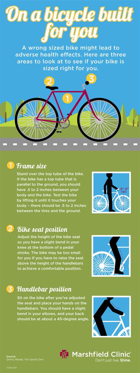 Learn The Basics Of Bike Sizing Shine365 From Marshfield Clinic