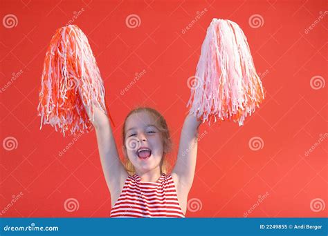 Cheerleader Girl Yelling Stock Image Image Of Highschool 2249855