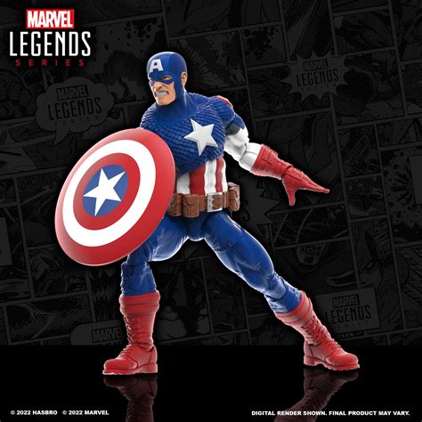 Marvel Legends Series Ultimate Captain America Classic Comic Action Fi