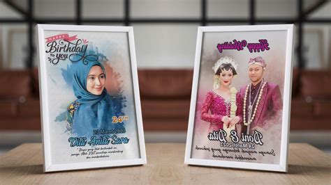 Desain Foto Ucapan Wisuda Ultah Pernikahan Dll Sehari Jadi