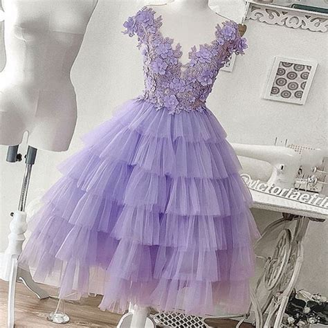 Purple Tulle Short Prom Dress Homcoming Dress Bw93835 On Luulla