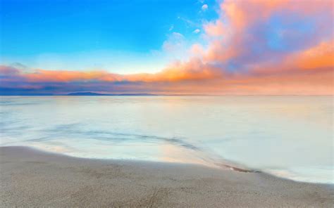 4k Ultra Hd Serene Beach Horizon