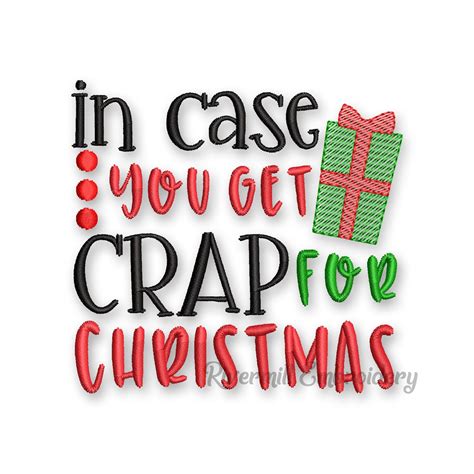In Case You Get Crap For Christmas Toilet Paper Machine Etsy