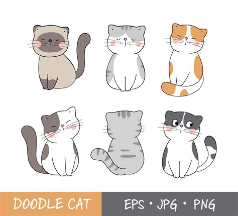 Lukisan Gambar Kucing Kartun Comel Cara Menggambar Anak Kucing Lucu