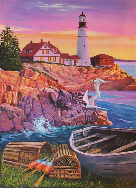 Play jigsaws puzzles online in full screen. Lighthouse Cove, 275 Pieces, Cobble Hill | Puzzle Warehouse