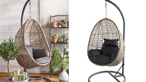 And stand sets club chairs corner chairs fabric hammock and stand sets glider chairs porch swings and stand sets all necessary components are included canopy cushions. Aldi's popular £150 hanging egg chair is back on sale this ...
