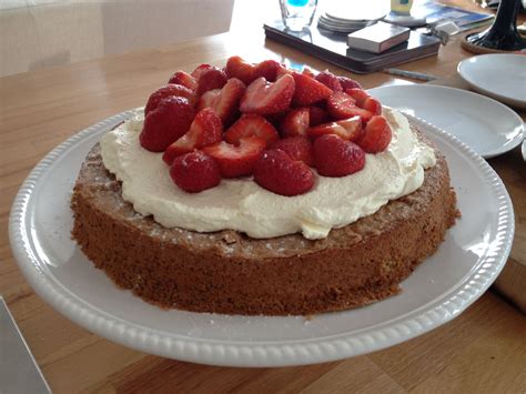 Hazelnut Meringue Cake With Fresh Cream And Strawberries Rachel Allen