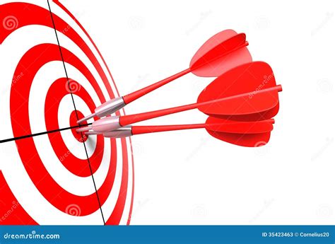 Bullseye With Darts Stock Illustration Illustration Of Leisure 35423463