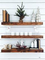 Distressed Wood Floating Shelves Pictures