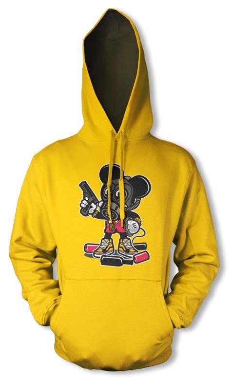Bnwt Gangster Mickey Mouse Killer Jason Mask Hoodie Adult S Xxl Ebay
