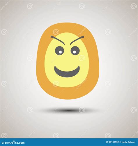 Creative Emoji Smiley Face Smiling Sarcastic And Cool Stock Vector