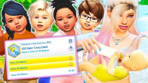 100 Baby Challenge Mod Review🍼👶 The Sims 4 Youtube