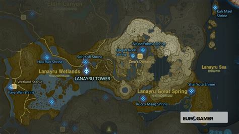 Zelda Breath Of The Wild Shrine Locations Shrine Maps For All Regions