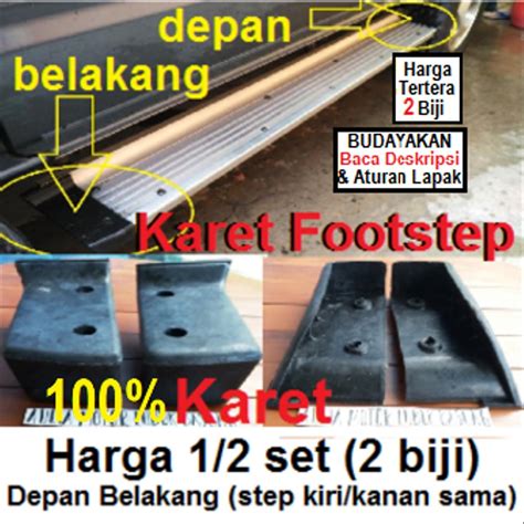 Jual Karet Footstep Foot Step Tangga Jenjang Samping Kijang Super Grand