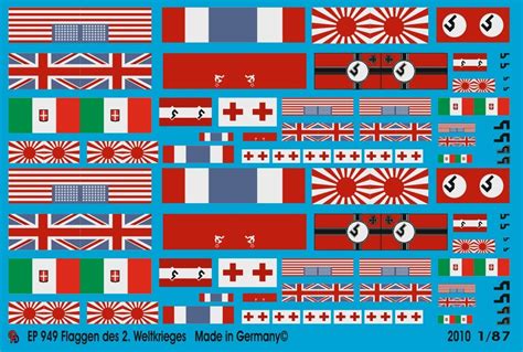 Flags Of The World War Ii Peddinghaus Decals 0949