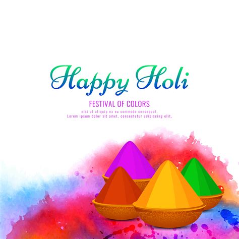Abstract Happy Holi Indian Festival Background 343545 Vector Art At
