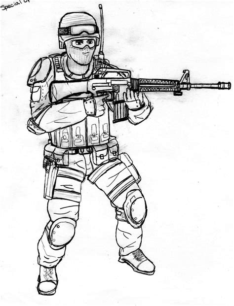Call Of Duty Gun Coloring Coloring Pages
