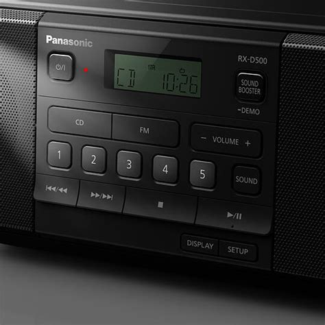 Panasonic Rx D500eb K Portable Radio And Cd Boombox In Black G Craggs Ltd