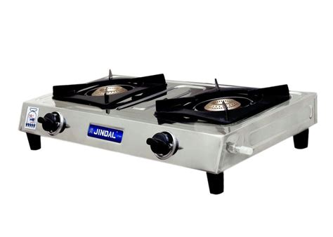 Jindal Stainless Steel Bpl Double Burner Lp Gas Stove For Kitchen