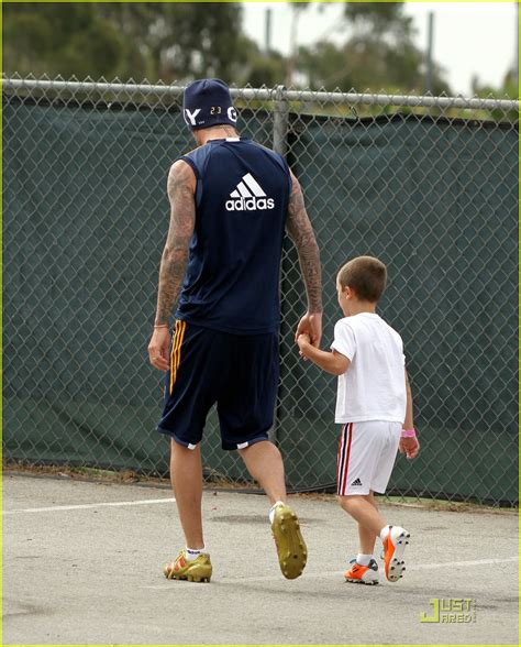 Full Sized Photo Of David Beckham Romeo Cruz Training 07 Photo