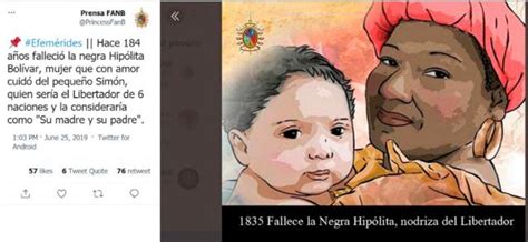 La Negra Hipólita La Esclava Que Amamantó A Simón Bolívar Y A Quien él Llamó Madre Y