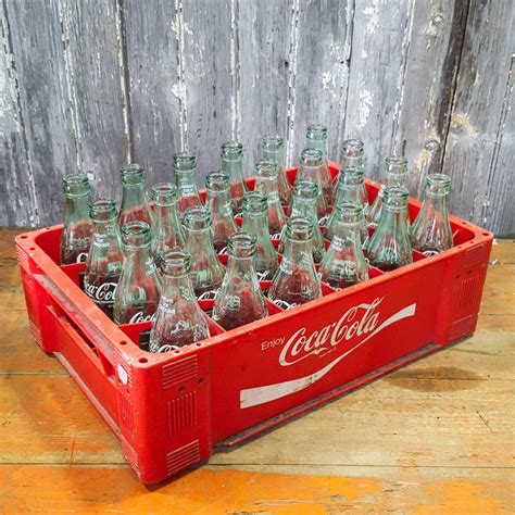 Crate Of Vintage American Coca Cola Bottles Tramps Prop Hire