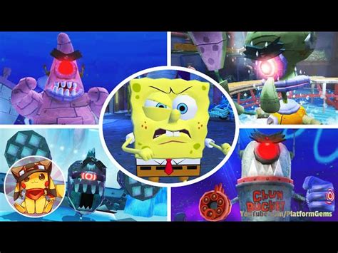 Spongebobs Truth Or Square All Bosses With Cutscenes 2k