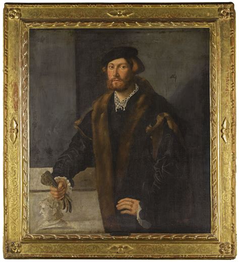 Venetian School 16th Century Portrait Of A Gentleman Oil On Canvas 102