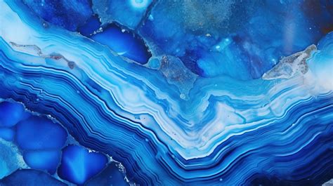 Abstract Texture Of Blue Agate Stone Background Agate Blue Texture