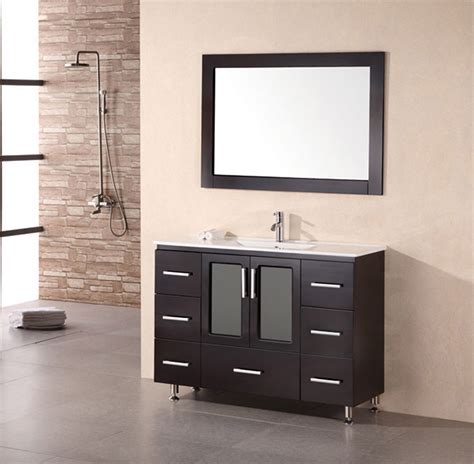 These units are specifically designed for the bathroom built in bathroom furniture is floorstanding and designed to be fitted in a run of units, often with a single countertop across the top. Alexander 48" Single Sink Vanity Set | Zuri Furniture