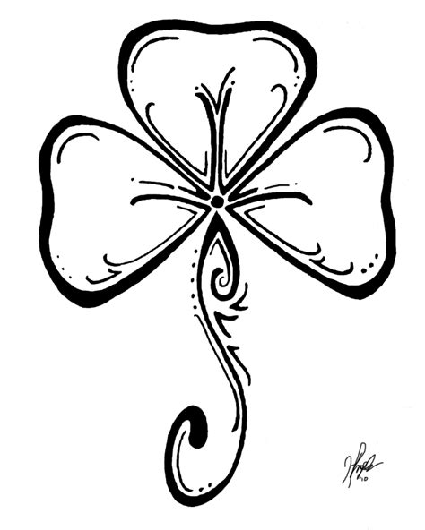 Shamrock Clipart Black And White Free Download On Clipartmag