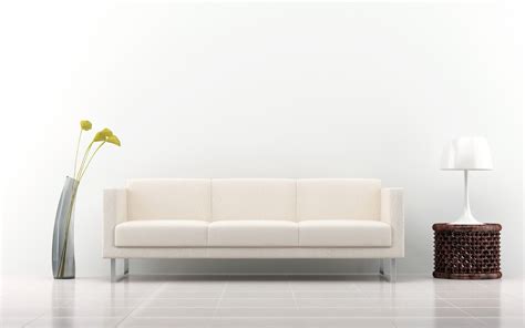 2560x1600 Wallpaper Sofa Decoration Interior Vase Lamp White
