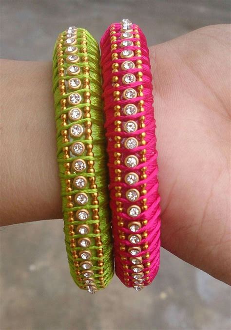 To Order Pls Whats App On 91 9704084116 Thread Bangles Silk
