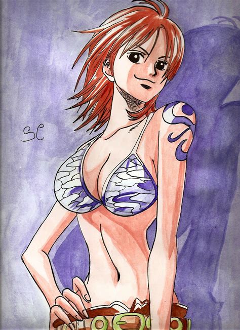 How To Draw Nami One Piece Rufy Disegni