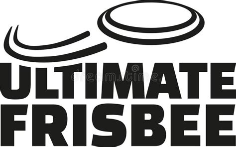 Ultimate Frisbee With Flying Frisbee Stock Vector - Illustration of