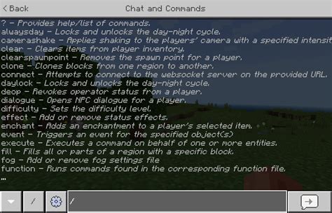 Minecraft Commands List